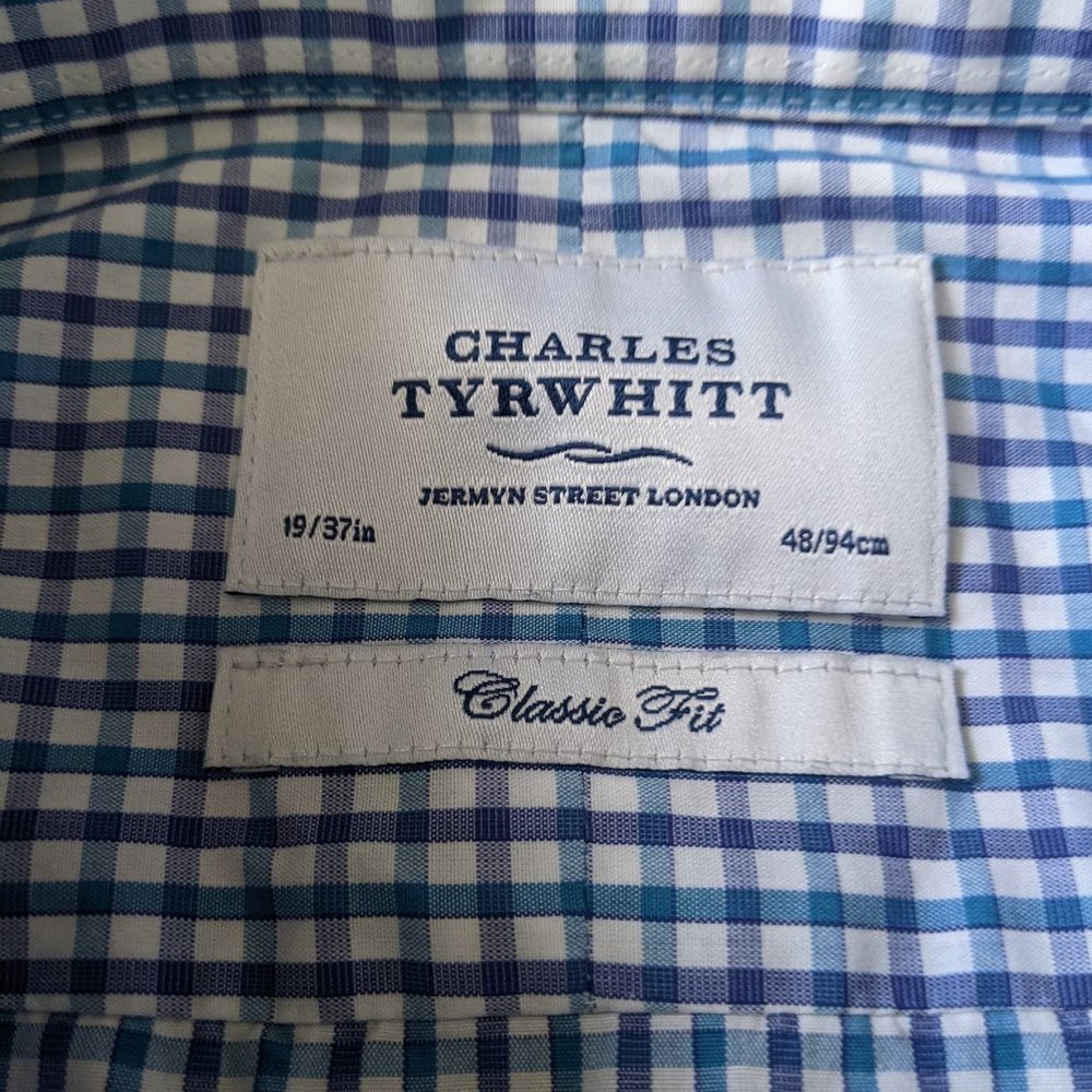 Charles Tyrwhitt Men's Shirt - 19" neck  37" slv